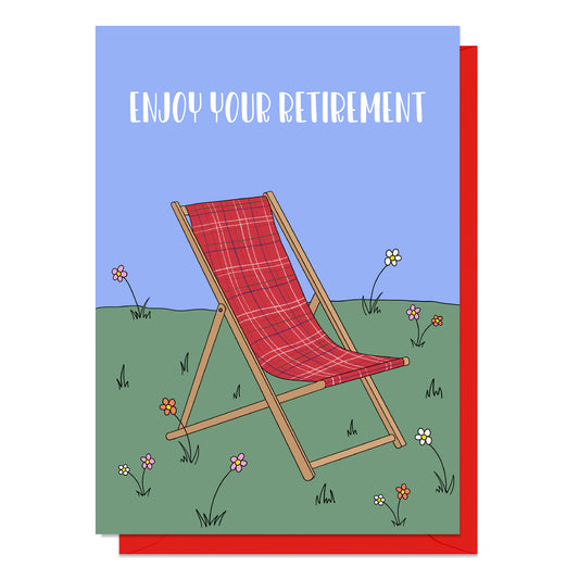 Retirement Deck Chair Card